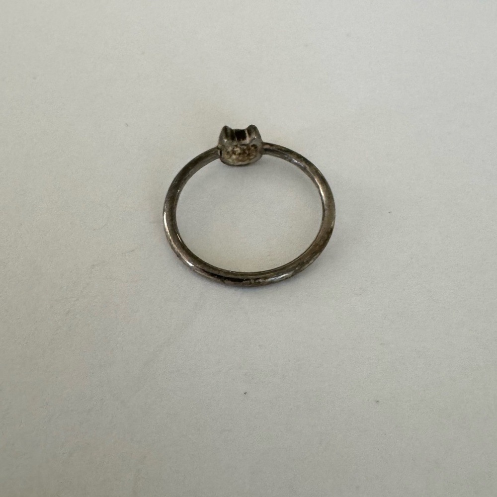 Silver Cat Ring - image 2